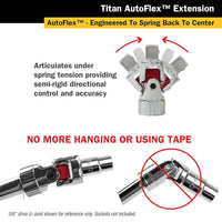 Titan 3/8" X 8" Length Auto Flex Universal Joint Extension Adapter