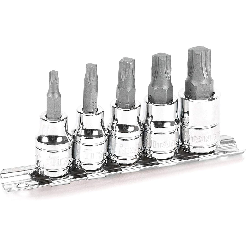 Titan Mortorq Bit Socket - 3/8" Drive (5 Socket Set)
