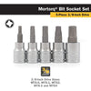 Titan Mortorq Bit Socket - 3/8" Drive (5 Socket Set)