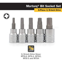 Titan Mortorq Bit Socket - 3/8" Drive (5 Socket Set)