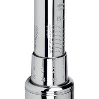 Williams 3/8" Drive 5-75 Foot-pound Dual Scale Micro-adjustable Torque Wrench With Non-slip Grip