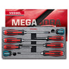 Vessel Megadora Tang-thru Screwdriver 8pc. Set