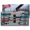 Vessel Megadora Impacta Assorted Screwdriver Set (8-piece)