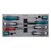 Vessel Megadora Impacta Assorted Screwdriver Set (8-piece)