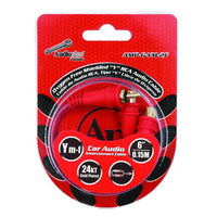 Audiopipe Installer Series 1m/2f Y-splitter Gold Plated Ofc Rca Cable