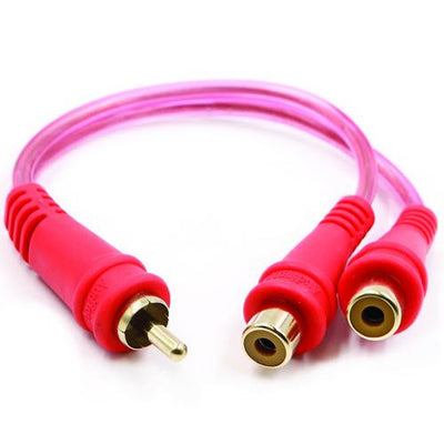 Audiopipe Installer Series 1m/2f Y-splitter Gold Plated Ofc Rca Cable