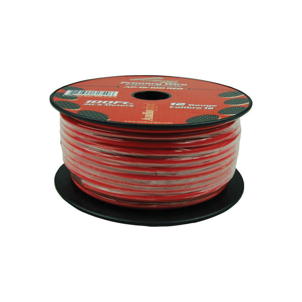 Audiopipe 12 Gauge 100ft Primary Wire Red