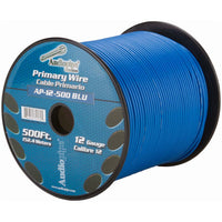 Audiopipe Primary Wire 12-gauge 500 Foot Spool - Blue