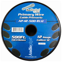 Audiopipe Primary Wire 12-gauge 500 Foot Spool - Blue