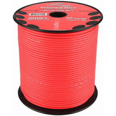 Audiopipe Primary Wire 12-gauge 500 Foot Spool - Red