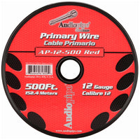 Audiopipe Primary Wire 12-gauge 500 Foot Spool - Red