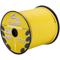 Audiopipe Primary Wire 12-gauge 500 Foot Spool - Yellow