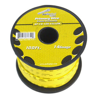 Audiopipe Primary Wire 14-gauge 100 Foot Spool - Yellow