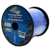 Audiopipe Primary Wire 18-gauge 500 Foot Spool - Blue