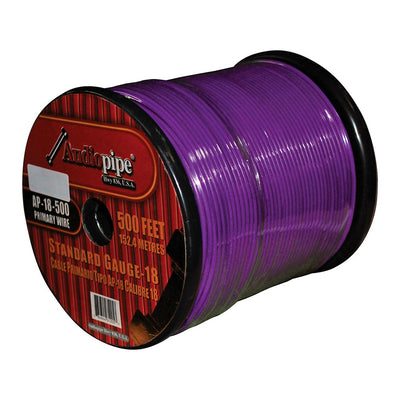 Audiopipe Primary Wire 18-gauge 500 Foot Spool - Purple