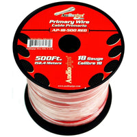 Audiopipe Primary Wire 18-gauge 500 Foot Spool - Red