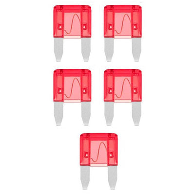 Audiopipe Ast Fuse 10amp 25 Pack Mini Blade; Blister Pack Audiopipe