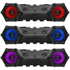 Boss Amplified Bluetooth 8" Marine Speaker Rgb Lighting & Led Light Bar