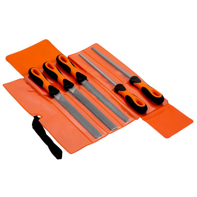 Bahco Ergo™ Engineering File Set 4 Bastard/1 Second Cut 200 Mm (5 Piece)