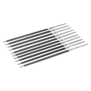 Bahco 6" Double Extra Slim Taper Saw Files Second Cut Unhandled (10-pack)