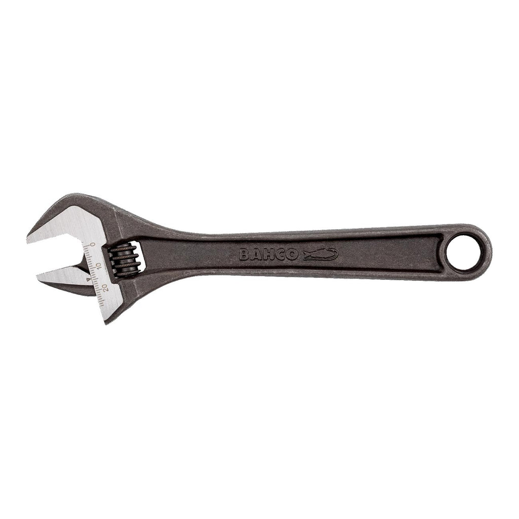 Bahco 10″ Slim Head Adjustable Wrench With Black Phosphate Finish