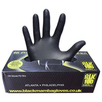 Black Mamba Black Powder Free Textured Nitrile Gloves (small) 100 Per Box