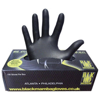 Black Mamba Black Powder Free Textured Nitrile Gloves (medium) 100 Per Box