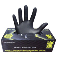 Black Mamba Black Powder Free Textured Nitrile Gloves (x-large) 100 Per Box