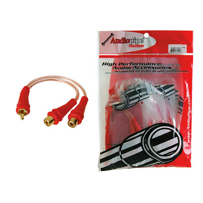 Audiopipe Bin-master Series 1m/2f Y-splitter Rca Cable
