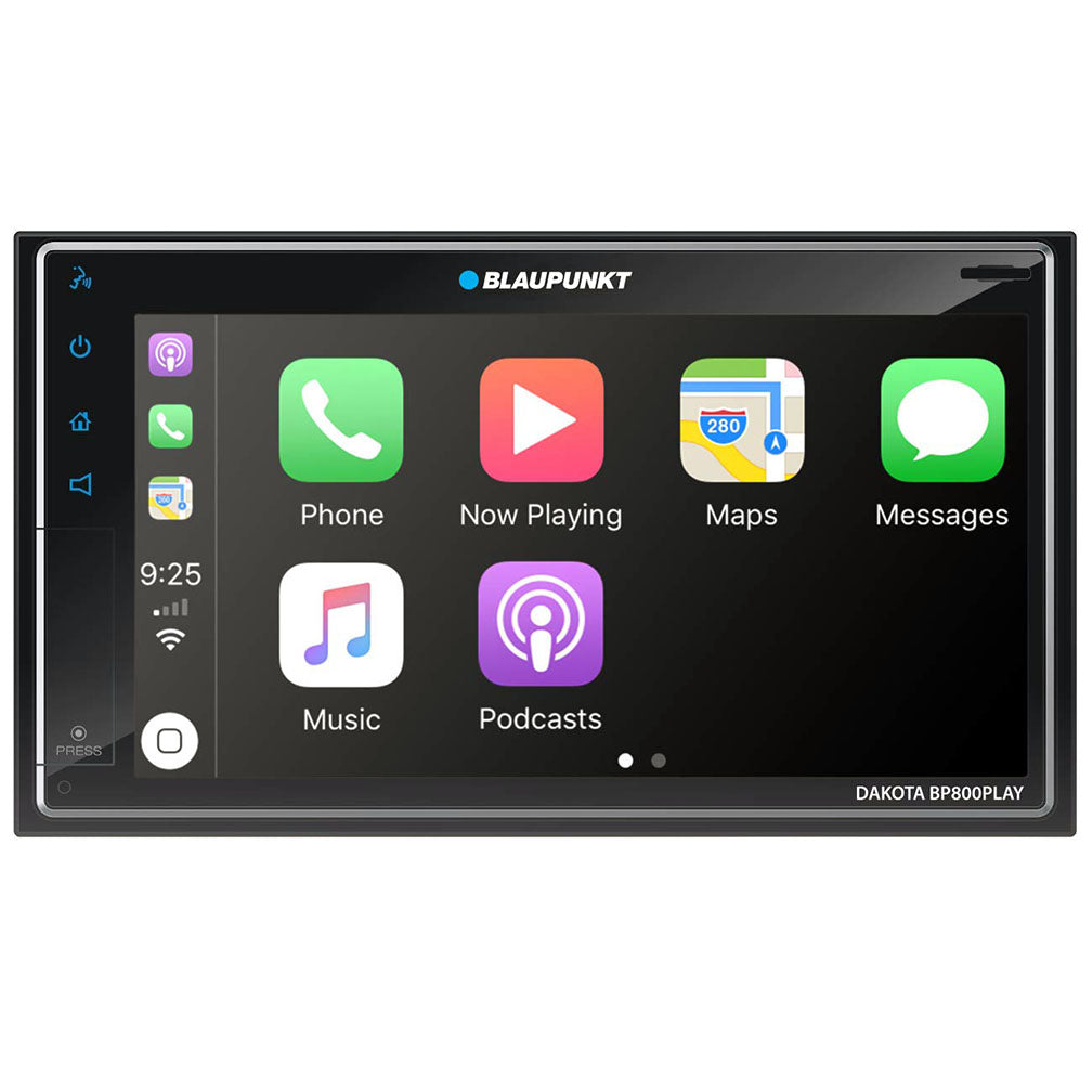 Blaupunkt 7” Double Din Mechless Fixed Face Touchscreen Receiver With Mirrorlink Android Auto/apple