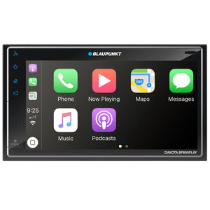Blaupunkt 7” Double Din Mechless Fixed Face Touchscreen Receiver With Mirrorlink Android Auto/apple