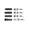 Vessel Insert Bit 5/16" Hex Drive Set For Manual Impact Driver (4-piece)