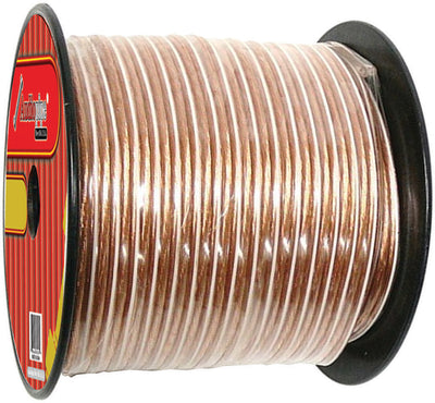 Audiopipe Speaker Wire 10-gauge 300 Foot Spool - Clear Insulation