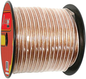 Audiopipe Speaker Wire 10-gauge 300 Foot Spool - Clear Insulation