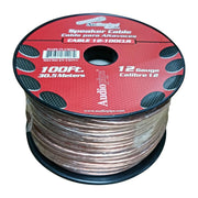 Speaker Wire 12ga 100' Clear Audiopipe Poly Bag