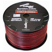Audiopipe Speaker Wire 12-gauge 500 Foot Spool - Black/red