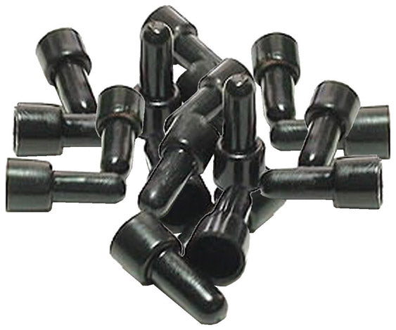 Installation Solutions Long Barrel Crimp Caps 14/22ga. - Black (100 Pack)