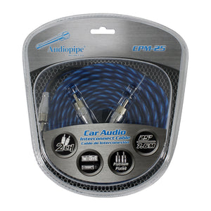 Audiopipe 25-foot Platinum Plated Interconnect Rca Cable