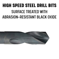 Drill America 33/64" Reduced Shank Hss Drill Bit - 1/2" Shank