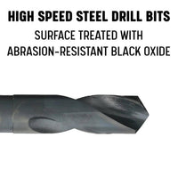Drill America 37/64" Hss Reduced Shank Drill Bit 3/8" Shank