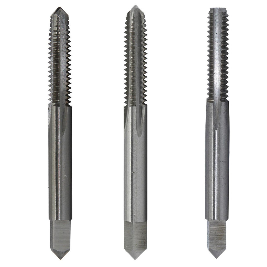 Drill America 1/4"-28 Size High-speed Steel Hand Threading Tap (3 Piece Set)
