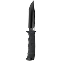 Sog Seal Pup Elite - Fixed Blade - Nylon Sheath - Black Tini Straight Edge Knife