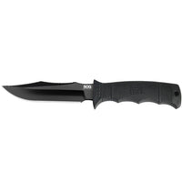 Sog Seal Pup Elite - Fixed Blade - Nylon Sheath - Black Tini Straight Edge Knife