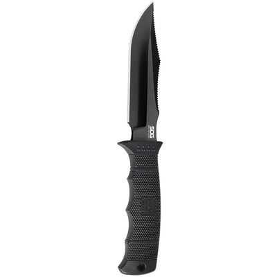 Sog Seal Pup Elite - Fixed Blade - Nylon Sheath - Black Tini Straight Edge Knife