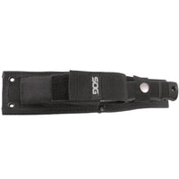 Sog Seal Pup Elite - Fixed Blade - Nylon Sheath - Black Tini Straight Edge Knife