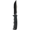 Sog Seal Pup Elite - Fixed Serrated Blade - Kydex Sheath - Black Tini Partially Serrated Knife