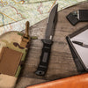 Sog Seal Pup Elite - Fixed Serrated Blade - Kydex Sheath - Black Tini Partially Serrated Knife