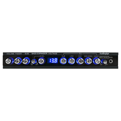 Audiopipe 5 Band Graphic Equalizer With 9 Volt Line Driver Output