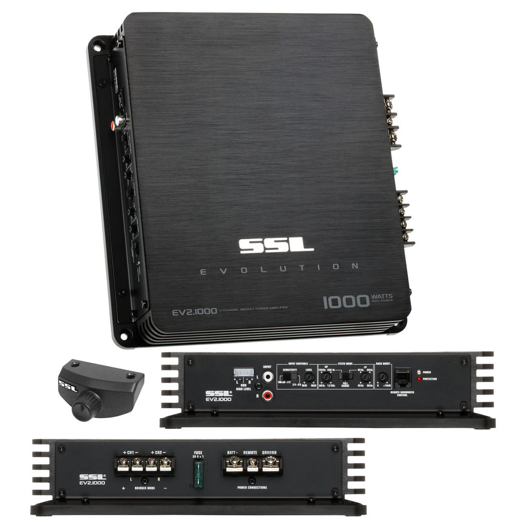 Soundstorm Mosfet 2ch 1000w Power Amplifier Remote Woofer Level Control