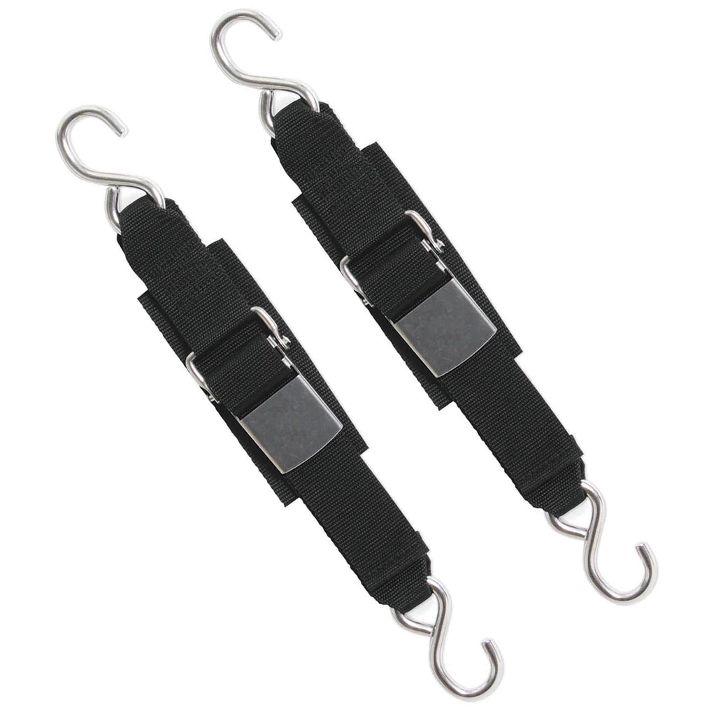 Boatbuckle Stainless Steel Kwik Lok Transom Tie-down (pair)
